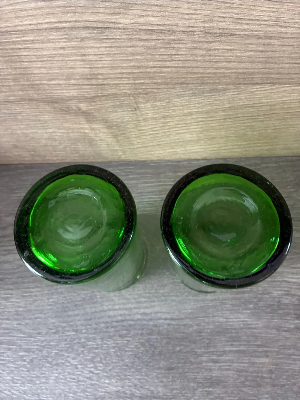 Green Moroccan Beldi Glasses Set of 2